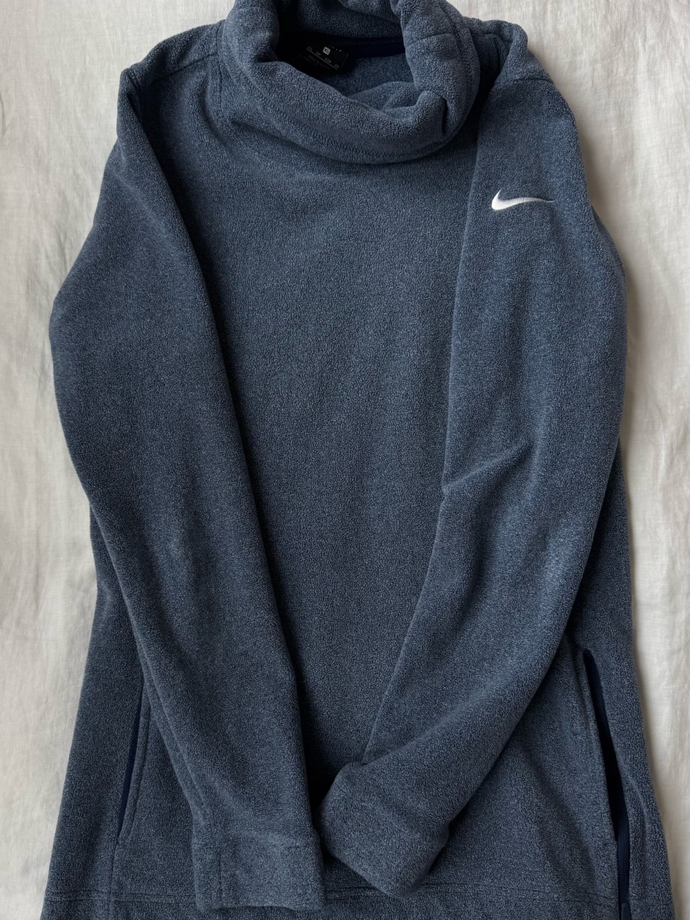 Nike Women's Dark Navy Funnel Neck Fleece Pullover